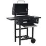 Voir la diapositive 3 : VIDAXL Four a pizza et barbecue d'exterieur 3 en 1 Noir