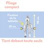 Voir la diapositive 3 : BAMBISOL Bambisol Chaise Haute Bébé Evolutive Pliable | Roulettes | Zen