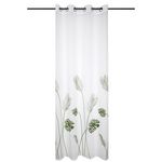 Lovely Casa Voilage à œillets 140x260 cm Taman vert