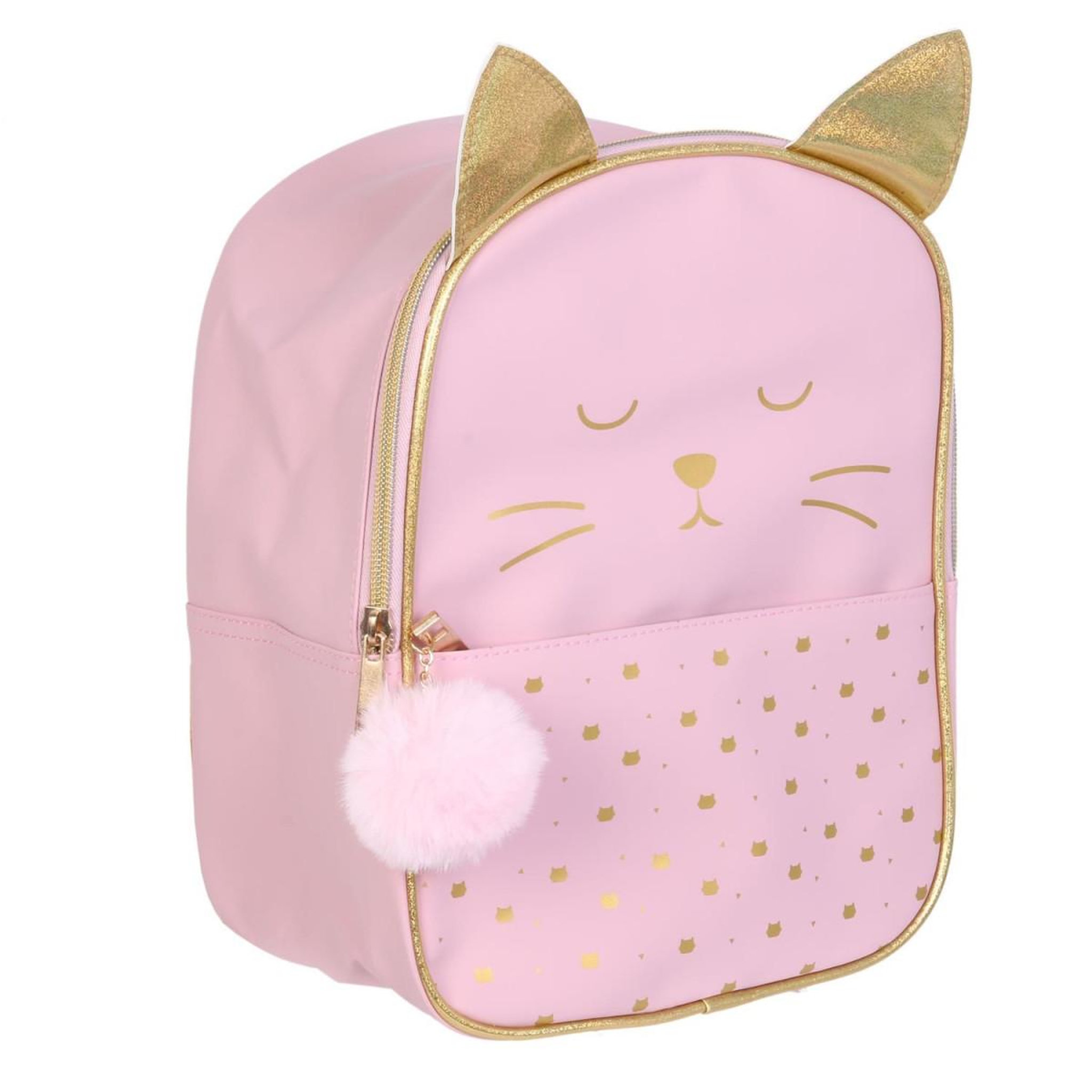 Voir la diapositive 2 : The concept Factory Sac à dos enfant  chat  28cm rose