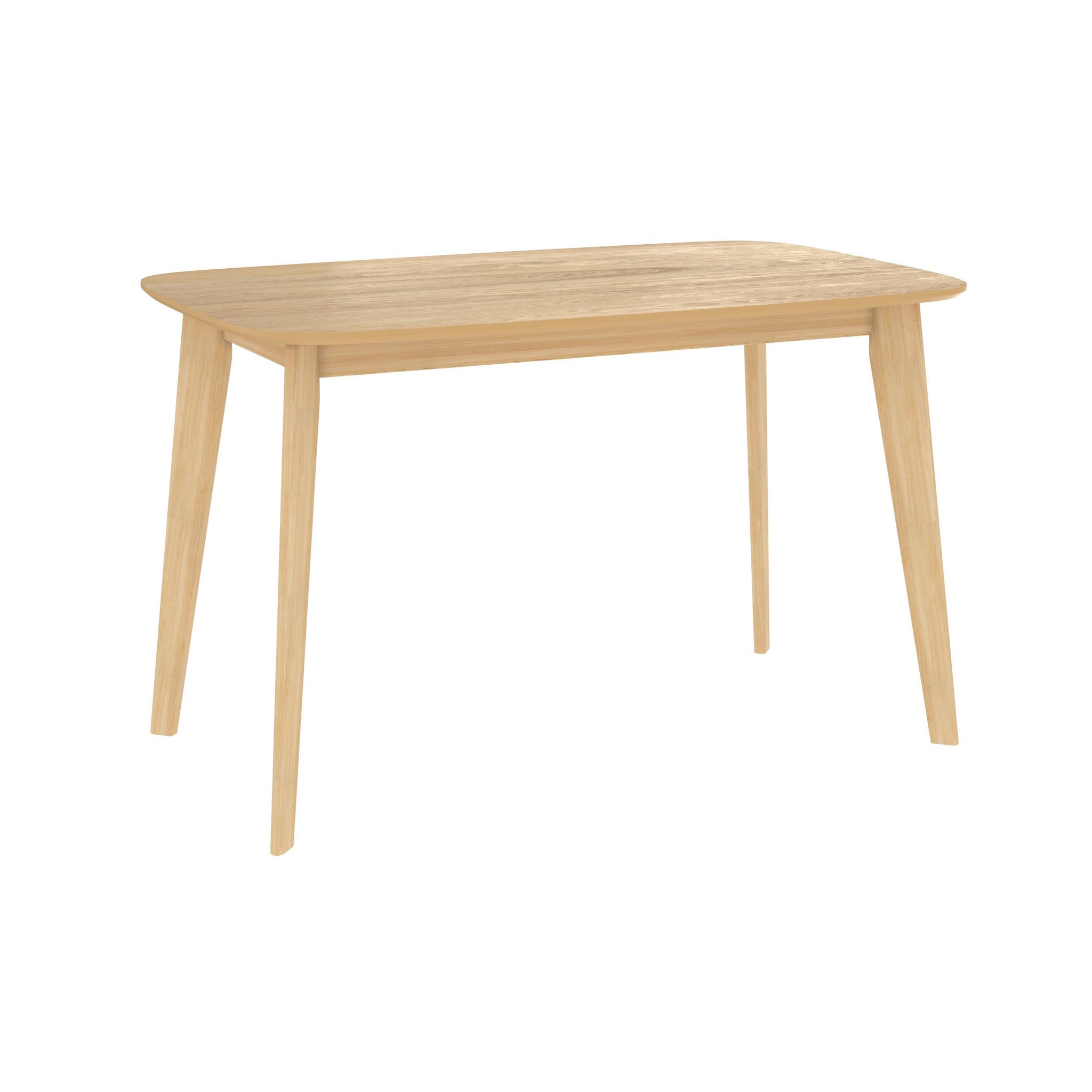 MAISON PAVANE Table rectangulaire 4 personnes en bois clair 120 cm-oman