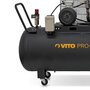 VITO Pro-Power Compresseur d'air à Courroie triphasé 300L 10 Bar 4000W 5.5CV VITO 500L/min.