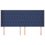 Voir la diapositive 3 : VIDAXL Tete de lit avec oreilles Bleu 203x16x118/128 cm Tissu