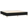Voir la diapositive 4 : VIDAXL Sommier a lattes de lit avec matelas Noir 200x200 cm Tissu