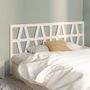 Voir la diapositive 4 : VIDAXL Tete de lit Blanc 206x4x100 cm Bois massif de pin