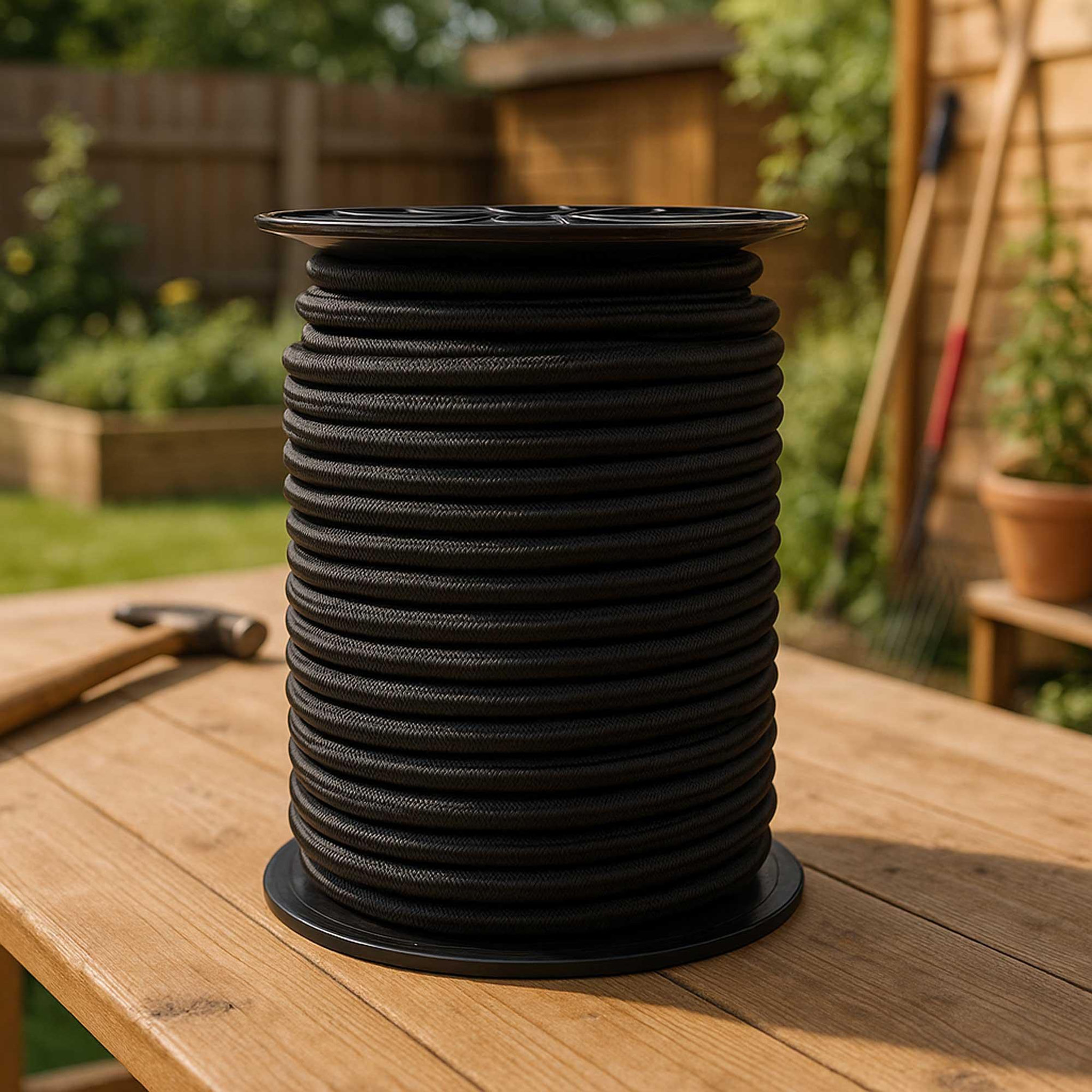 Voir la diapositive 3 : WERKAPRO Tendeur noir 12mm x 30 mètres sur bobine