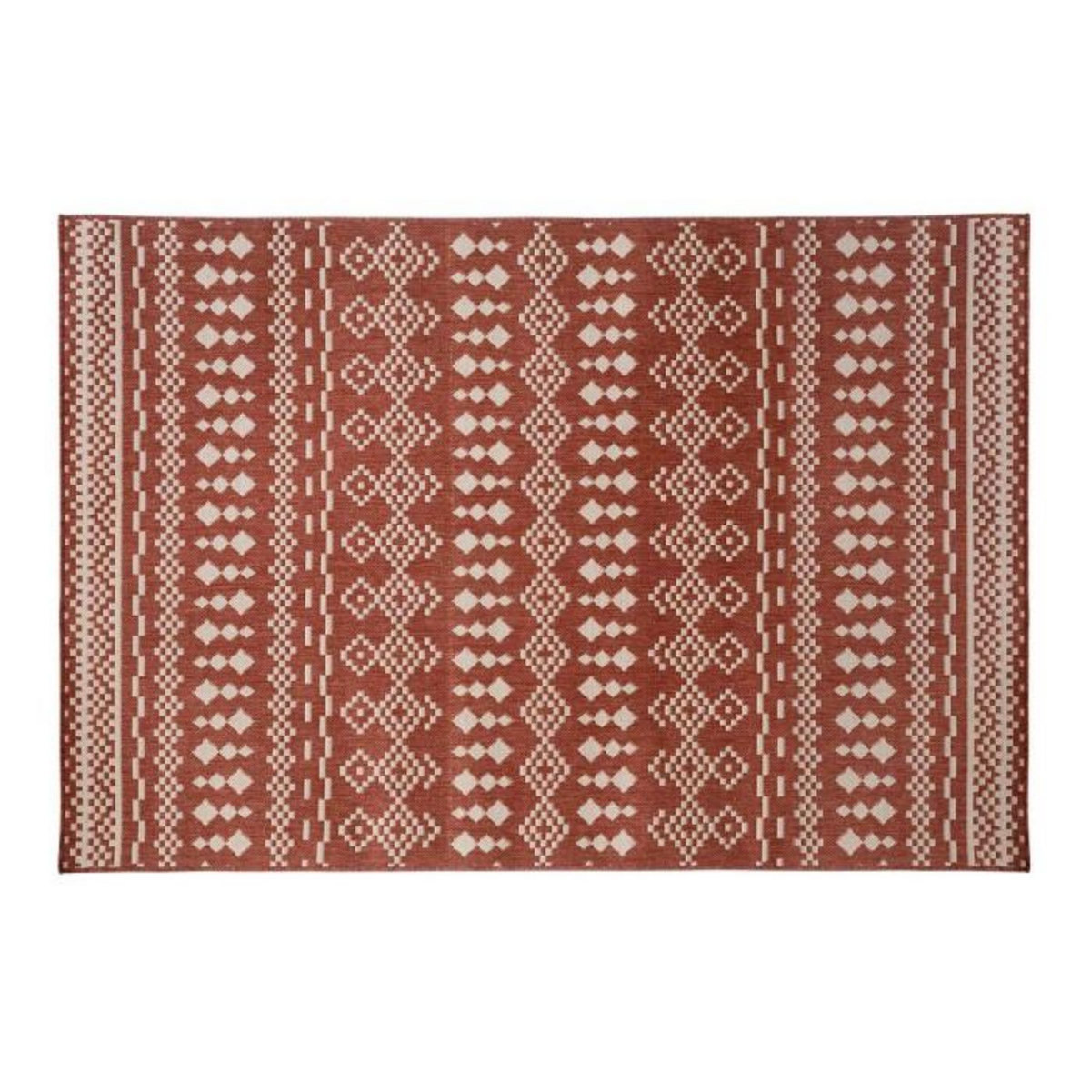 ATMOSPHERA Tapis Déco Imprimé  Colyn  120x160cm Terracotta