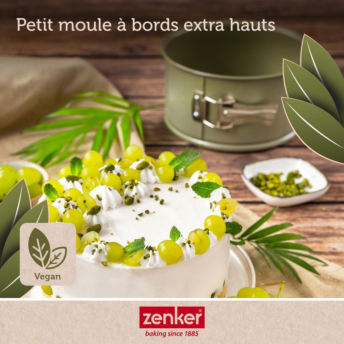 ZENKER Set pâtisserie avec moule à panettone 18 cm, 2 bols à mixer et spatule Zenker