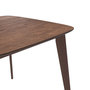 Voir la diapositive 5 : Rendez vous déco Table carrée 4 personnes en bois foncé finition noyer 90 cm-Julio