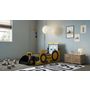 Voir la diapositive 3 : Lit enfant tracteur + coffre + sommier