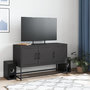 Voir la diapositive 3 : VIDAXL Meuble TV noir 100,5x39x60,5 cm acier