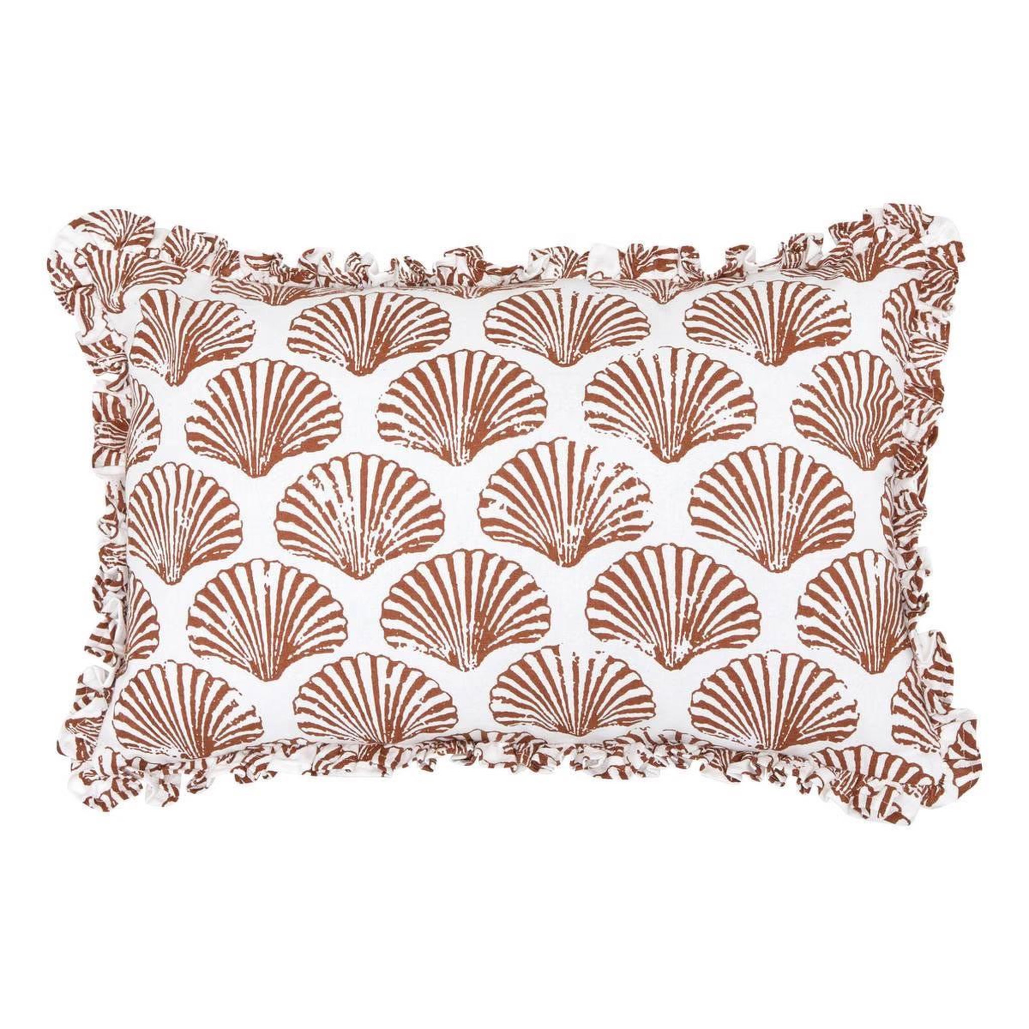 ATMOSPHERA Coussin déco  océania  38x58cm terracotta