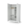 Voir la diapositive 2 : AT4 Armoire enfant 2 portes en bois MARELLE Blanc 96 x 51 x 176 cm