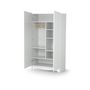 Voir la diapositive 2 : AT4 Armoire enfant 2 portes en bois MARELLE Blanc 96 x 51 x 176 cm