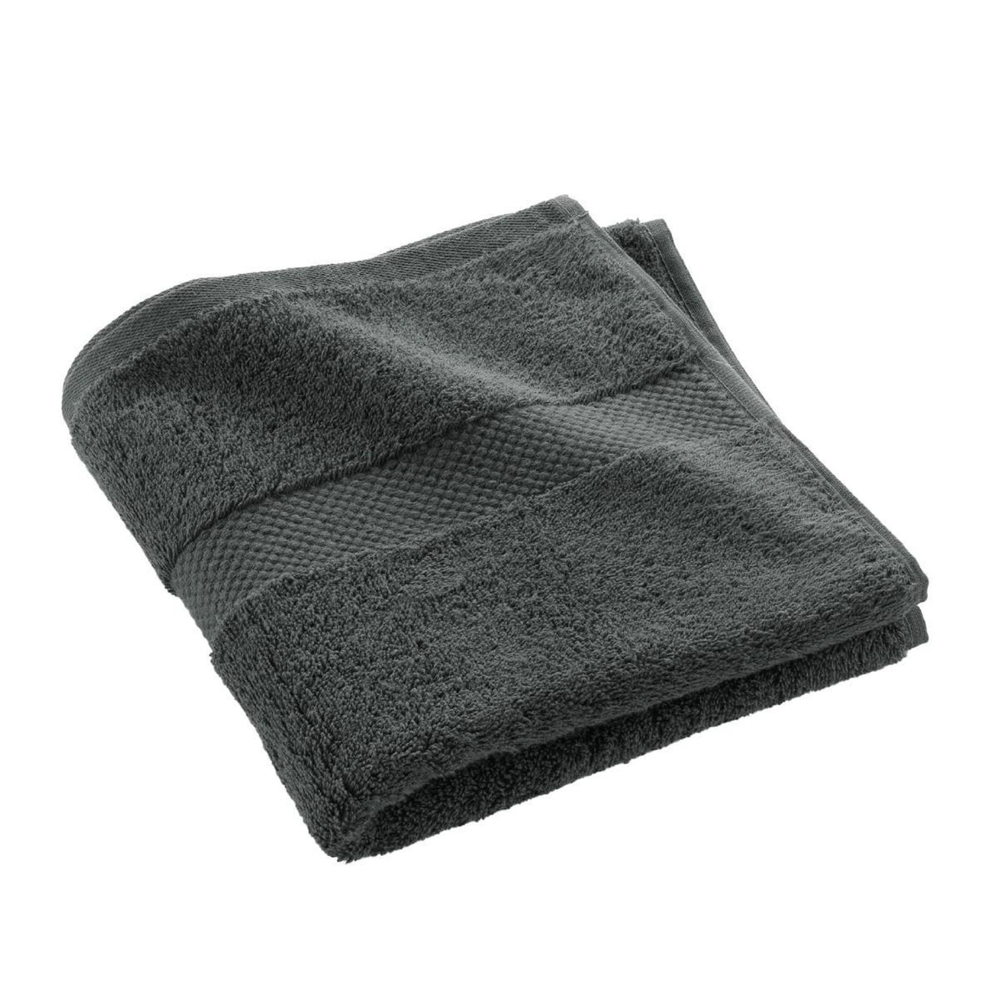 Douceur d'Intérieur Serviette de Toilette  Elegance  50x90cm Anthracite