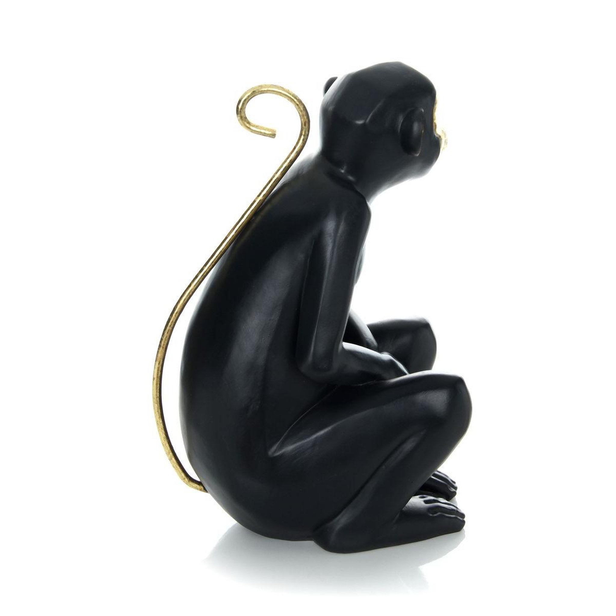 Voir la diapositive 4 : Paris Prix Statuette déco  monkey  31cm noir