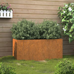 VIDAXL Jardiniere 62x30x29 cm acier corten
