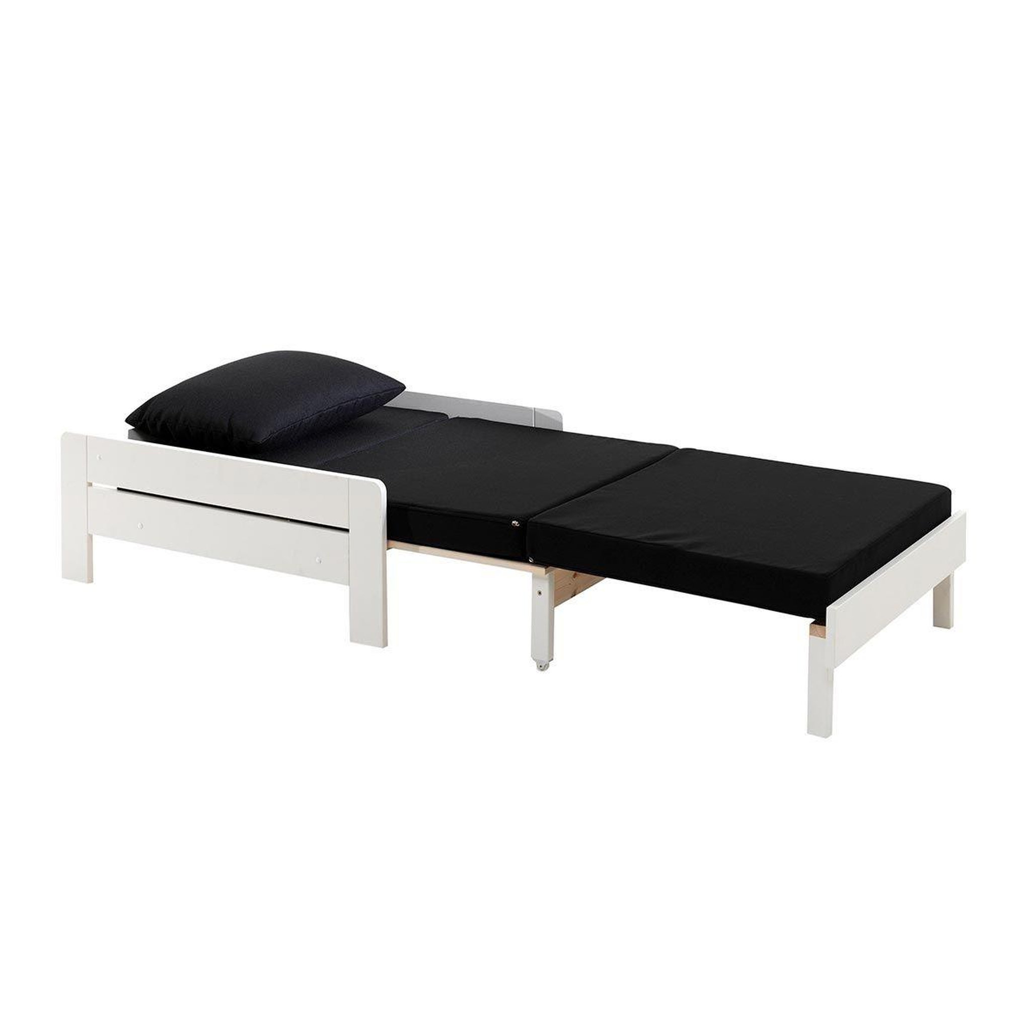 Voir la diapositive 4 : Paris Prix Pack - lit mezzanine enfant, commode & fauteuil-lit  pino  90x200cm blanc
