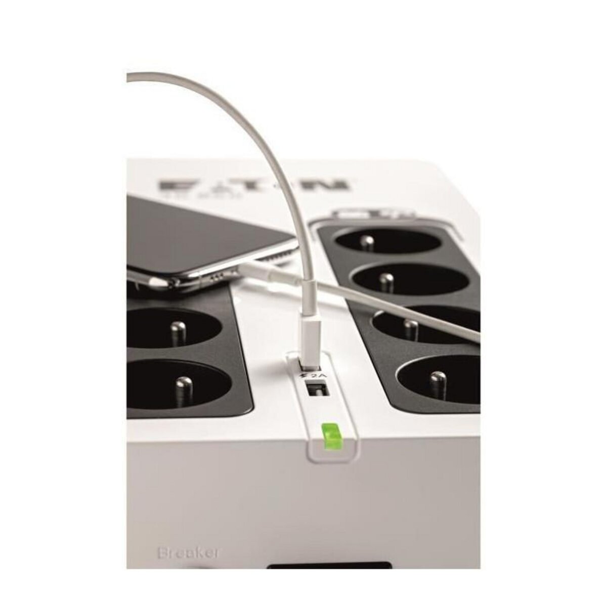 Eaton Onduleur Eaton 3S 700 FR - Off-line UPS - 3S700F - 700VA 8 prises francaises Noir/Blanc