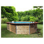 Voir la diapositive 6 : WATERCLIP Piscine en bois longitudinale 590x420x129 FUGUA