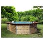 Voir la diapositive 6 : WATERCLIP Piscine en bois longitudinale 590x420x129 FUGUA