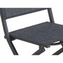 Voir la diapositive 2 : JARDIDECO 2 Chaises de jardin pliante Censo structure aluminium - Jardideco