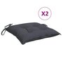 Voir la diapositive 2 : VIDAXL Coussins de chaise lot de 2 anthracite 40x40x7 cm tissu oxford
