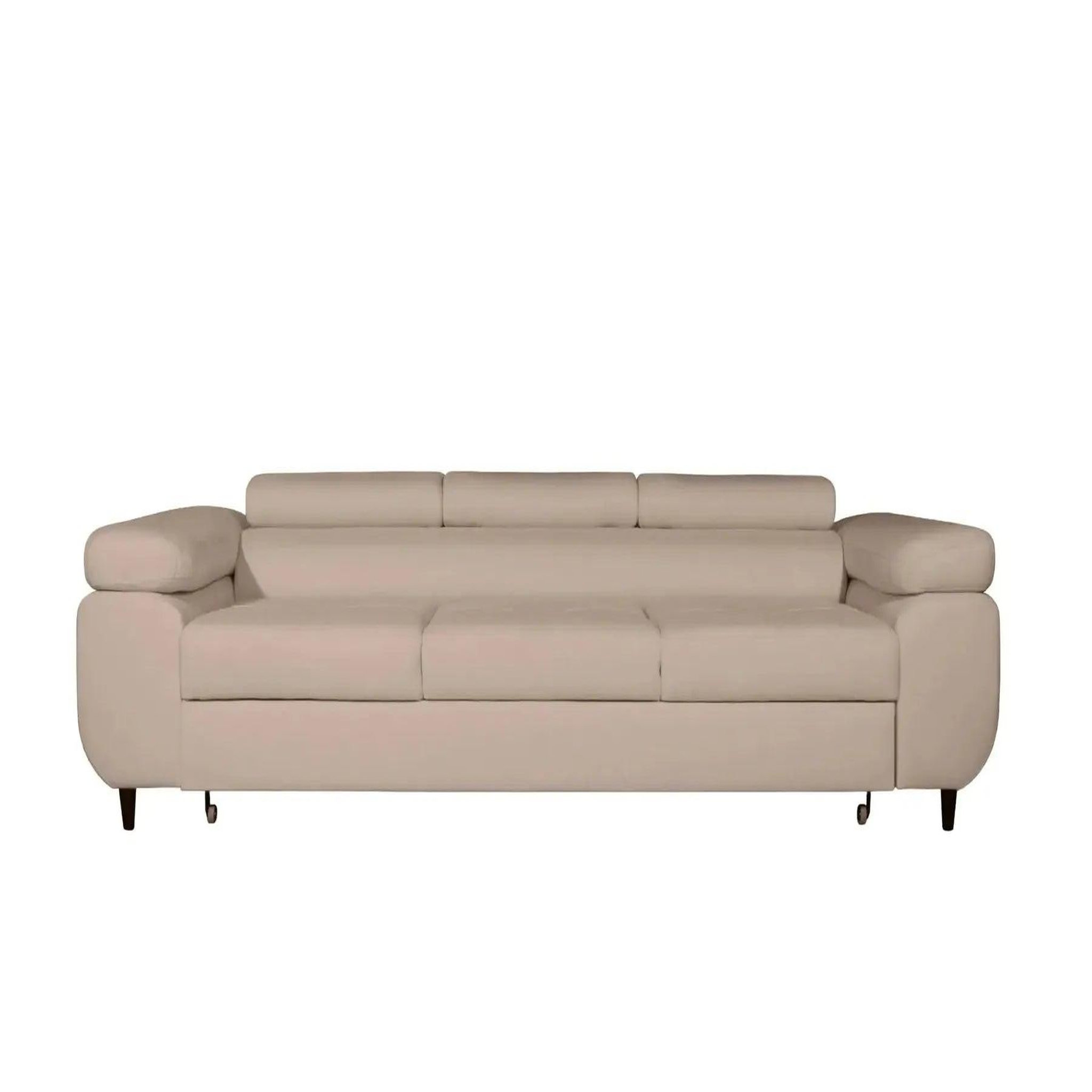 Voir la diapositive 1 : CASANOVA PARIS Charlie - canapé droit convertible tissu chiné