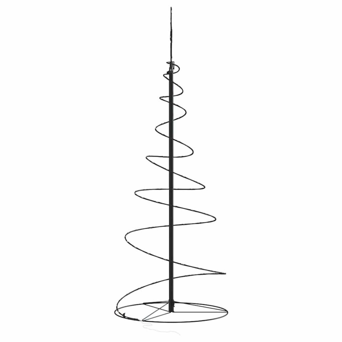 VIDAXL Sapin de Noël a LED 80 LED blanc chaud 120 cm