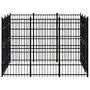 Voir la diapositive 3 : VIDAXL Chenil d'exterieur pour chiens Acier 8,29 m²