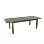 JARDILINE Table de jardin extensible - 8/10 places - Aluminium - Kaki - SANTORIN