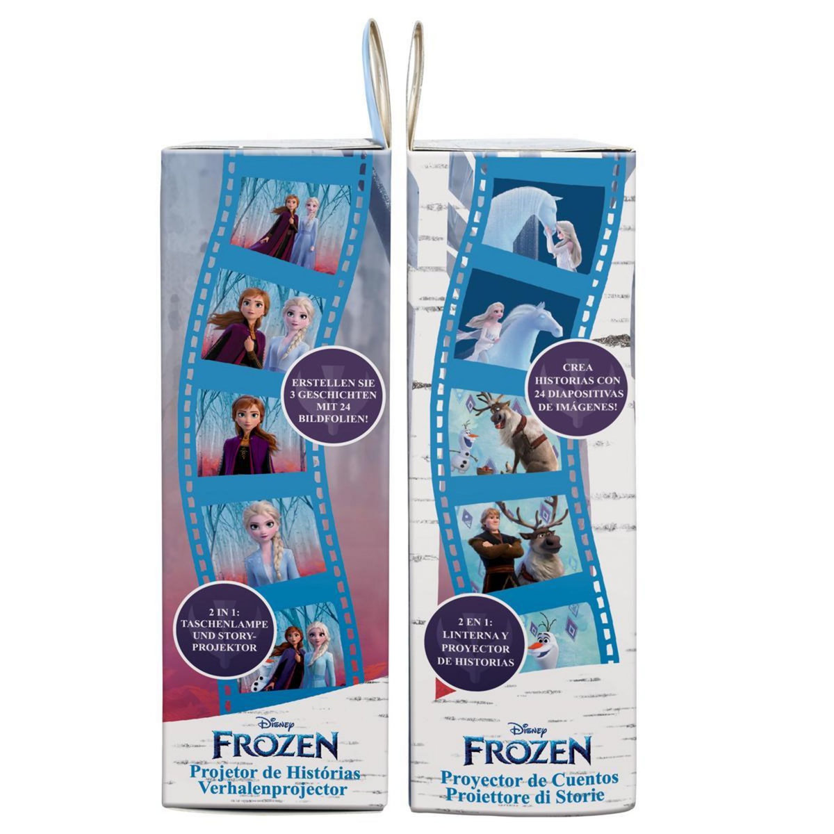 Lexibook Projecteur à histoires et lampe torche Reine des Neiges