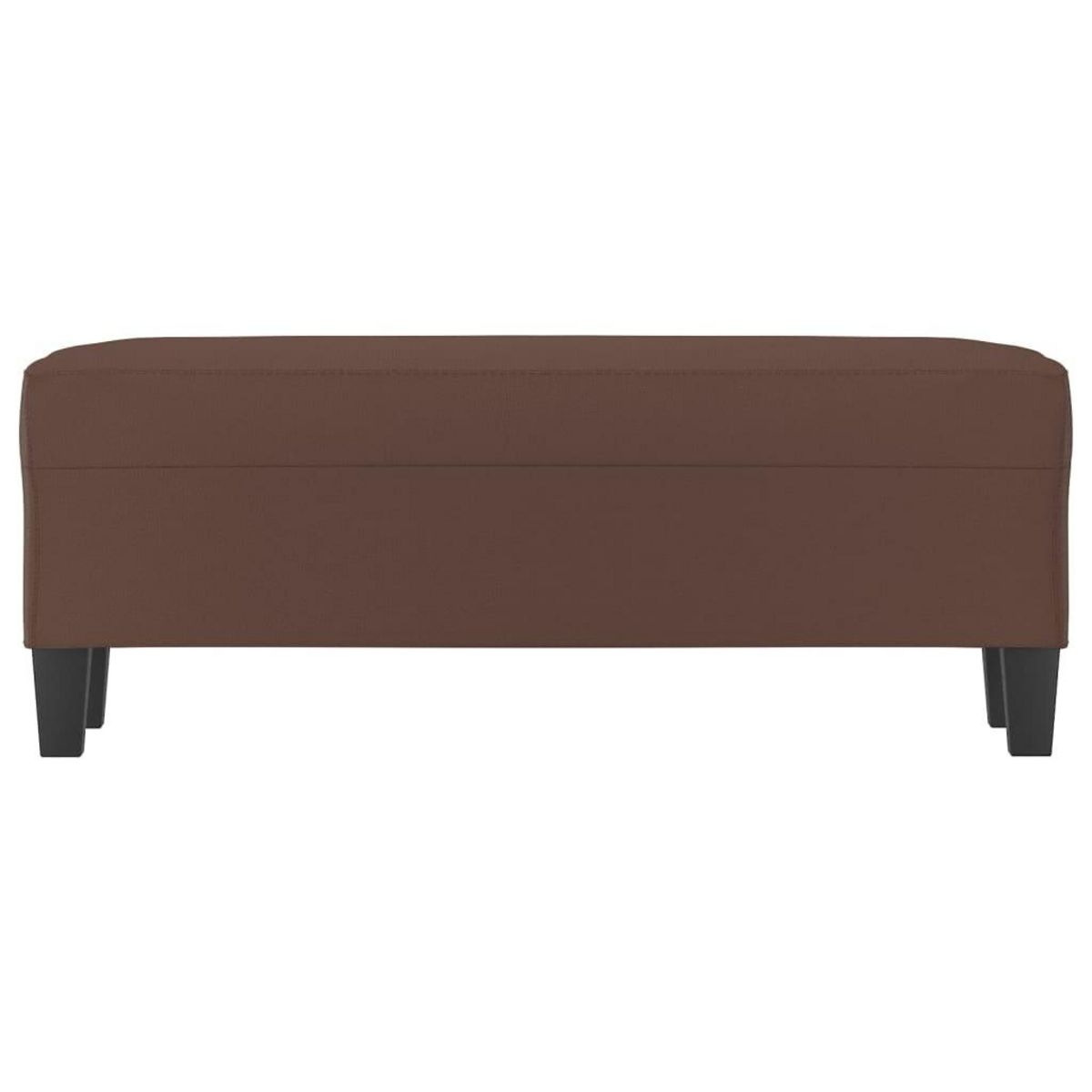 VIDAXL Banc Marron 100x35x41 cm Similicuir