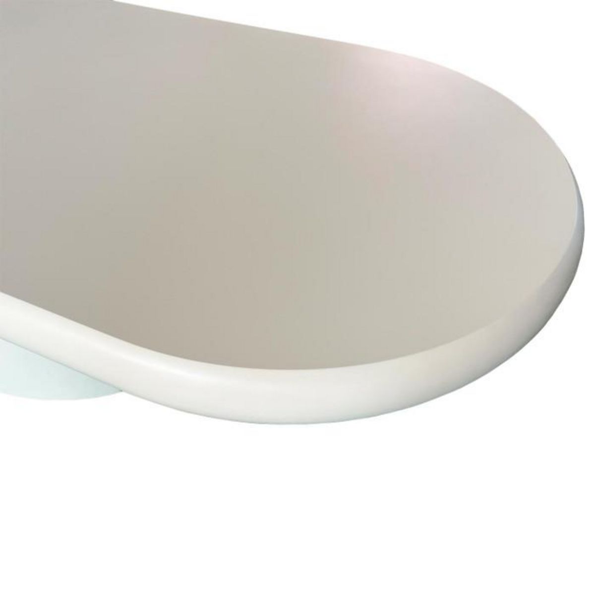 Paris Prix Table Basse Ovale Avec Tiroirs  Donna  120cm Crème
