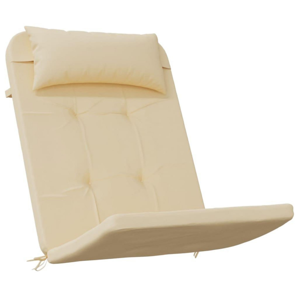 VIDAXL Coussins de chaise adirondack lot de 2 beige tissu oxford