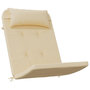 Voir la diapositive 3 : VIDAXL Coussins de chaise adirondack lot de 2 beige tissu oxford