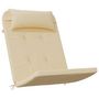 Voir la diapositive 3 : VIDAXL Coussins de chaise adirondack lot de 2 beige tissu oxford