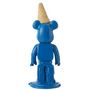 Voir la diapositive 2 : Paris Prix Statuette Déco Ours  Cornet Glace  39cm Bleu