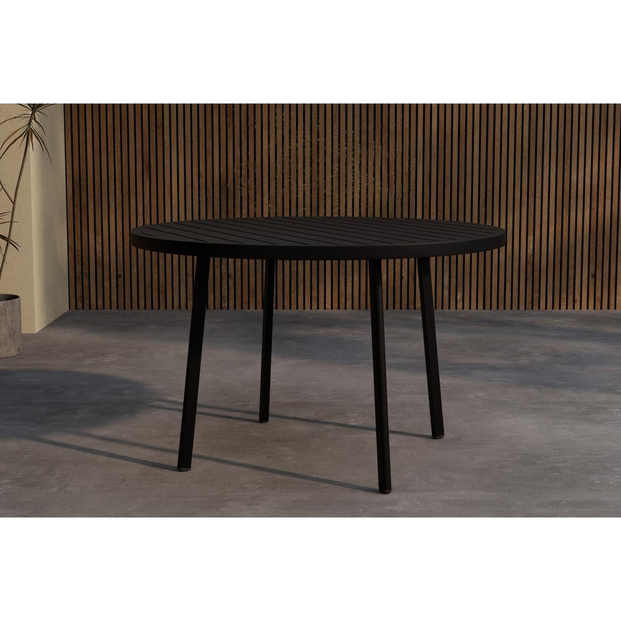 Voir la diapositive 3 : Paris Prix Table de Jardin Ronde  Giardini  120cm Noir