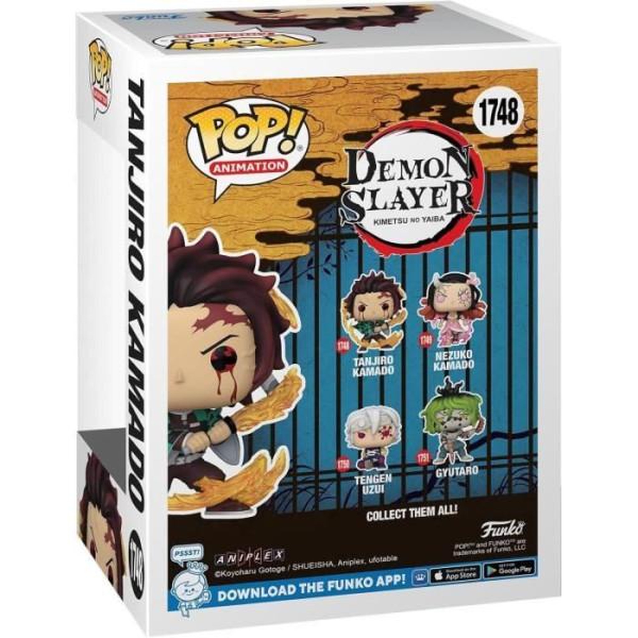 Voir la diapositive 2 : Funko Figurine funko pop! Animation : demon slayer – tanjiro kamado 1748