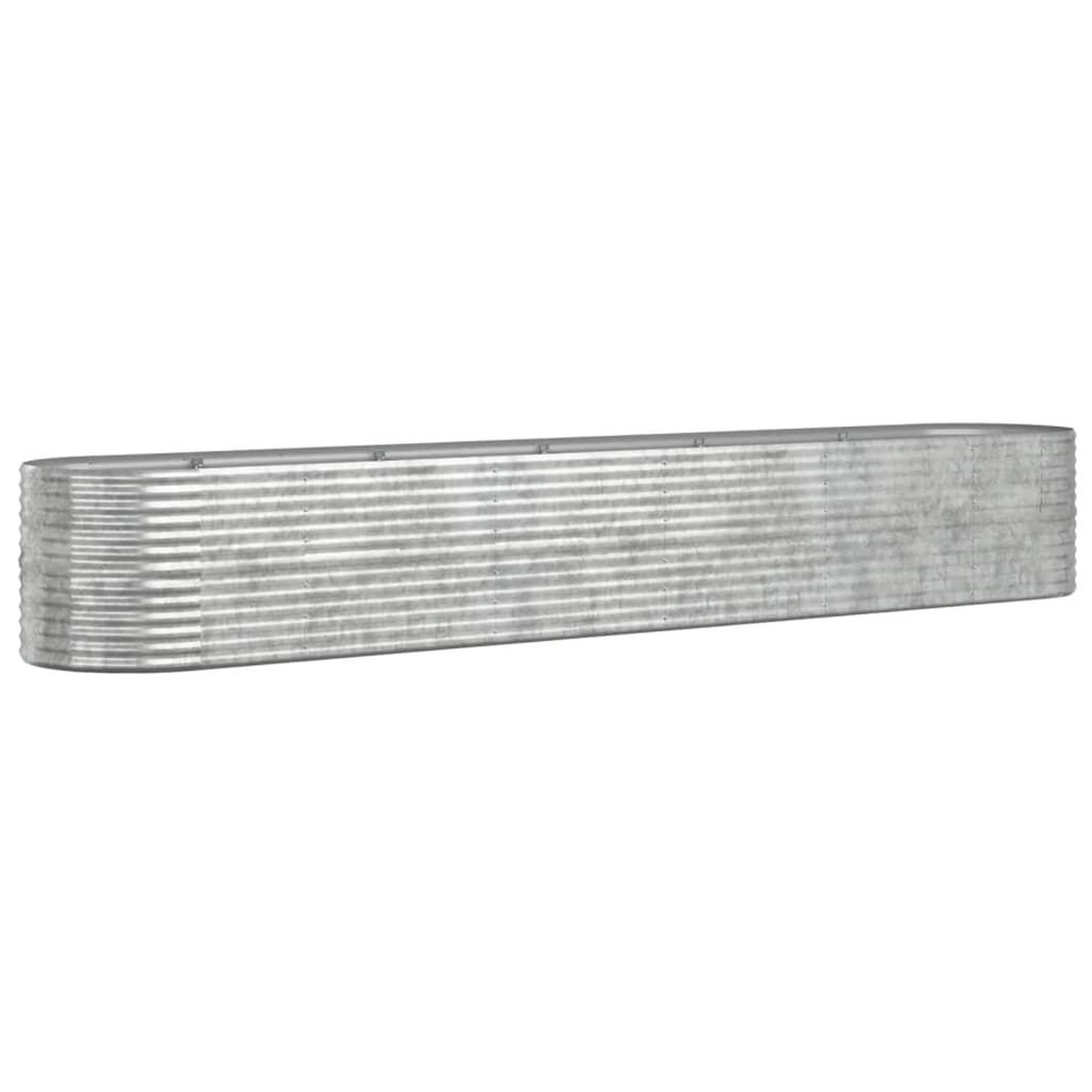 Voir la diapositive 2 : VIDAXL Lit sureleve de jardin Acier enduit de poudre Argente