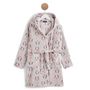 Voir la diapositive 1 : IN EXTENSO Robe de chambre peluche flamants rose fille
