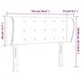 Voir la diapositive 6 : VIDAXL Tete de lit avec oreilles Blanc 103x23x78/88 cm Similicuir