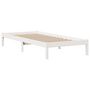 Voir la diapositive 5 : VIDAXL Lit bibliotheque sans matelas blanc 75x190cm bois de pin massif