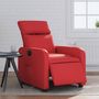 Voir la diapositive 1 : VIDAXL Fauteuil inclinable electrique Rouge Similicuir