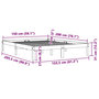 Voir la diapositive 6 : VIDAXL Cadre de lit sans matelas cire marron 150x200cm bois pin massif