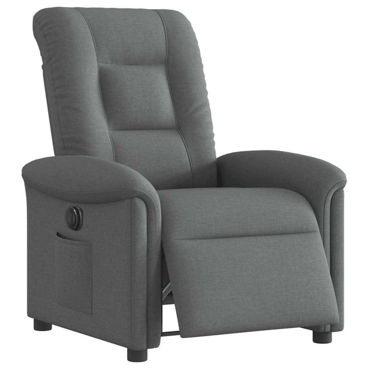 VIDAXL Fauteuil inclinable electrique Gris fonce Tissu