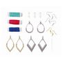 Voir la diapositive 2 : BUKI Bijoux string art - Boucles d'oreilles