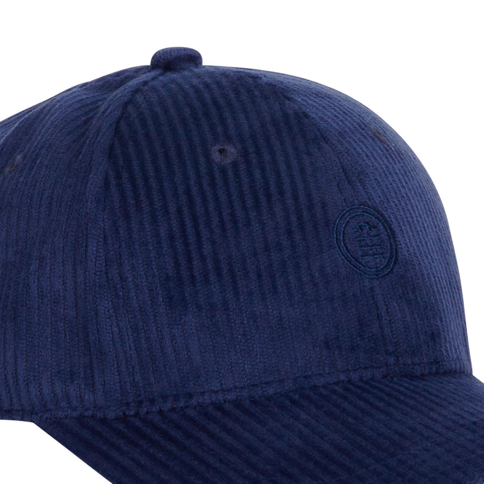 Voir la diapositive 3 : SERGE BLANCO Casquette baseball homme en velours côtelé velvet