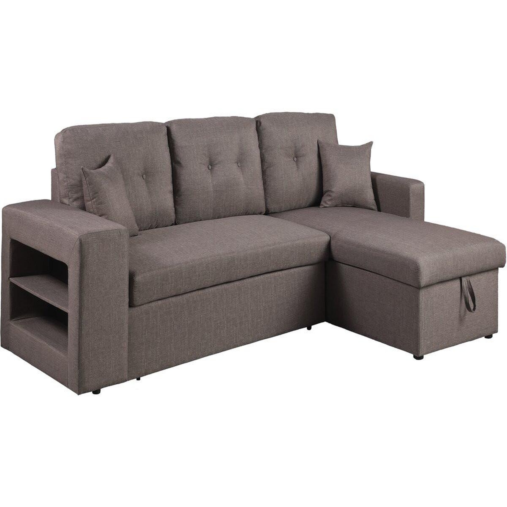Habitat et Jardin Canapé d'angle convertible/réversible  axel  - 3 places - taupe